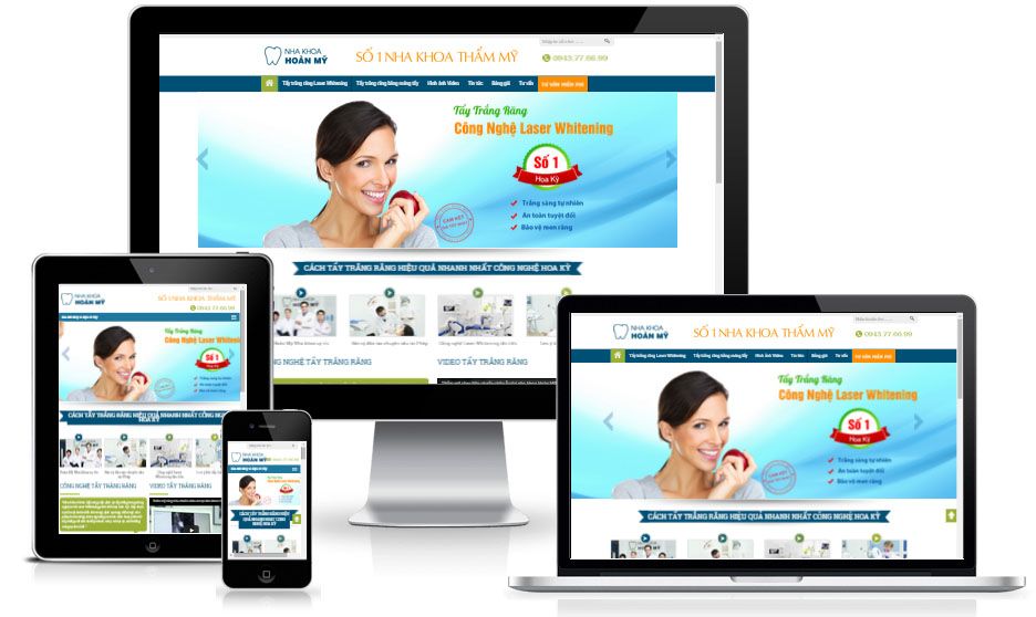 Website nha khoa chuyên nghiệp giúp tăng khả năng tiếp cận khách hàng