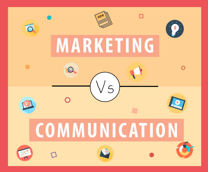 Điểm khác biệt giữa marketing và truyền thông 