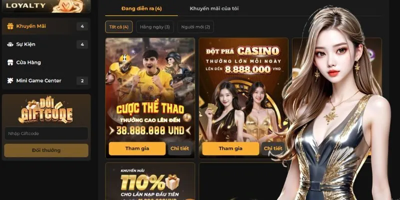 Chương trình khuyến mãi phát hành tại nhà cái