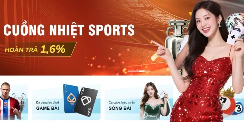 Hoàn trả khuyến mãi đến 1.6% cho tay chơi